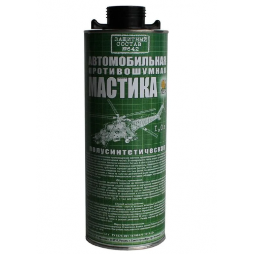 Мастика 642 противошумная полусинтетическая, 1 л